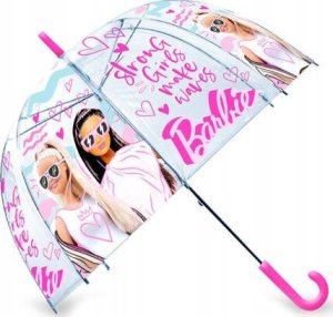 Kids Euroswan Parasolka przezroczysta automatyczna 48cm Barbie BB00011 2