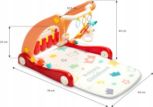 Toyz 2W1 CHODZIK Z MATĄ MUZYCZNĄ BLUE 12