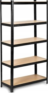 Funfit Metal storage rack 150x75x30 cm BLACK 2