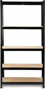 Funfit Metal storage rack 150x75x30 cm BLACK 3