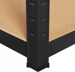Funfit Metal storage rack 150x75x30 cm BLACK 7