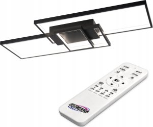 Lampa sufitowa LVT LVT Galaxis Vela 3335 plafon lampa sufitowa z pilotem 90W LED 3000-6500K CCT ściemnialny czarny/biały 16
