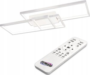 Lampa sufitowa LVT LVT Galaxis Vela 3335 plafon lampa sufitowa z pilotem 90W LED 3000-6500K CCT ściemnialny czarny/biały 17
