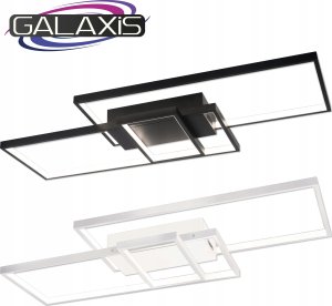 Lampa sufitowa LVT LVT Galaxis Vela 3335 plafon lampa sufitowa z pilotem 90W LED 3000-6500K CCT ściemnialny czarny/biały 18