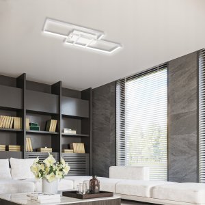 Lampa sufitowa LVT LVT Galaxis Vela 3335 plafon lampa sufitowa z pilotem 90W LED 3000-6500K CCT ściemnialny czarny/biały 24