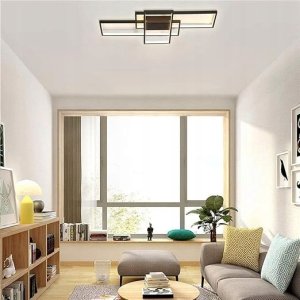 Lampa sufitowa LVT LVT Galaxis Vela 3335 plafon lampa sufitowa z pilotem 90W LED 3000-6500K CCT ściemnialny czarny/biały 30