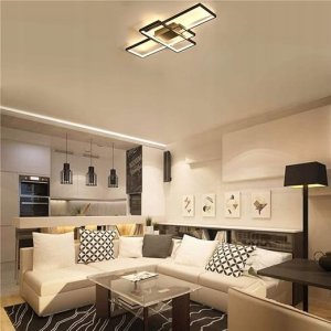 Lampa sufitowa LVT LVT Galaxis Vela 3335 plafon lampa sufitowa z pilotem 90W LED 3000-6500K CCT ściemnialny czarny/biały 31