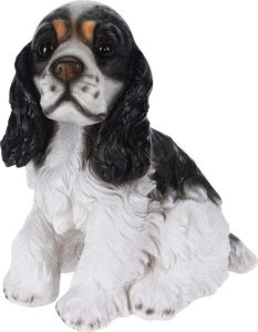 ProGarden Figurka ogrodowa pies spaniel, wys. 27 cm, ze sztucznego kamienia 4