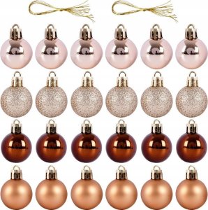 Home Styling Collection Zestaw bombek choinkowych, Ø 3 cm, 24 sztuki 2