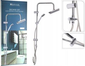 Bathroom Solutions Kolumna prysznicowa z deszczownicą, stal nierdzewna, wys. 80 cm 2