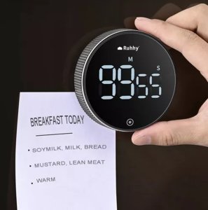 Minutnik Tadar Cyfrowy Srebrny (5900779944022) 12