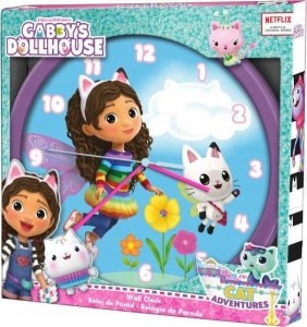 Kids Euroswan Zegar ścienny 25cm Koci Domek Gabi. Gabby's Dollhouse GD00021 2