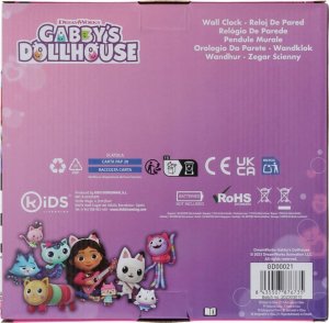 Kids Euroswan Zegar ścienny 25cm Koci Domek Gabi. Gabby's Dollhouse GD00021 5