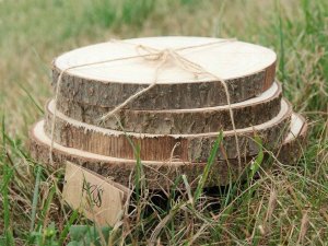 Home Styling Collection Drewniane podkładki pod talerze NATURAL* zestaw 4 sztuk 6