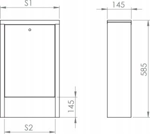SiGMA-Li SZPMS-5 SZAFKA PODTYNKOWA Z MASKOWNICĄ I MIEJSCEM NA STEROWANIE 12 OBWODÓW SZER X WYS X GŁ 832X730(ZEW.) 790X730(WEW.) X120 // TG.SZPMS-5 5