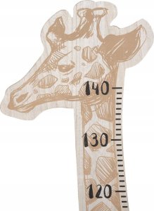 Feeby Dekoracyjna miarka wzrostu w kształcie żyrafy, MDF, 140 cm 2