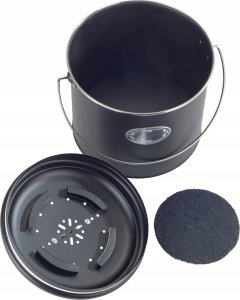 Wenko Kosz na kompost, 3 wymienne filtry neutralizujące zapachy, 6 l, Nero, WENKO 2