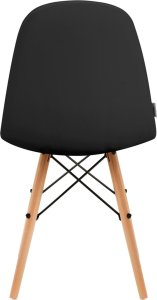 Activeshop 4Rico Krzesło skandynawskie QS-185 eco skóra czarne 4