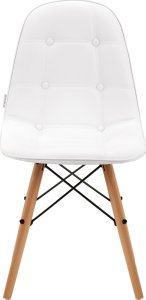 Activeshop 4Rico Krzesło skandynawskie QS-185 eco skóra białe 3
