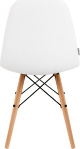 Activeshop 4Rico Krzesło skandynawskie QS-185 eco skóra białe 4
