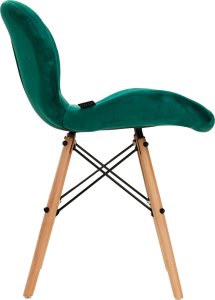 Activeshop 4Rico Krzesło skandynawskie QS-186 aksamit zielone 2