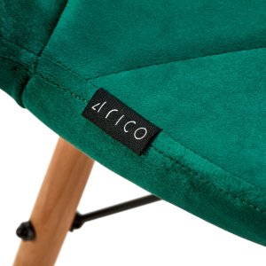Activeshop 4Rico Krzesło skandynawskie QS-186 aksamit zielone 7