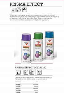 Schuller farba w sprayu - Prisma Effect Metallic green 3