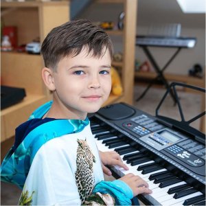 MK MK 2106 keyboard pianino 61 klawiszy z mikrofonem 6