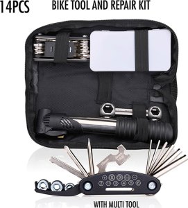 Bicycle Gear Zestaw narzędzi rowerowych 14 elementów w etui Bicycle Gear 15