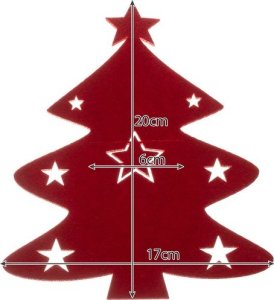 Dekoracja świąteczna Ruhhy kieszonka na sztućce 8