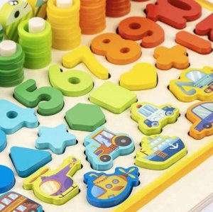 Kruzzel Układanka drewniana- sorter 6w1 22636 8