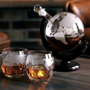 Malatec Zestaw do whisky w kształcie globusa 4