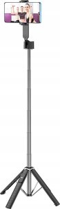 Monopod Hoco HOCO uchwyt selfie z pilotem bezprzewodowym fourpod K18 czarny 2
