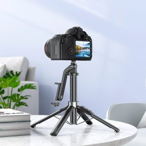 Monopod Hoco HOCO uchwyt selfie z pilotem bezprzewodowym tripod K21 czarny 8