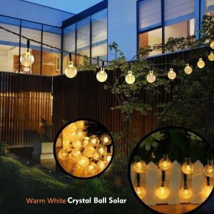 Saska Garden LAMPA SOLARNA OGRODOWA GIRLANDA ŁAŃCUCH SOLARNY 6M 40LED 4