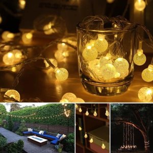 Saska Garden LAMPA SOLARNA OGRODOWA GIRLANDA ŁAŃCUCH SOLARNY 6M 40LED 5