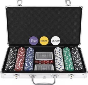 Malatec Poker - zestaw 300 żetonów w walizce HQ 23528 2
