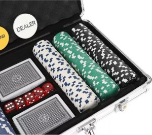 Malatec Poker - zestaw 300 żetonów w walizce HQ 23528 5