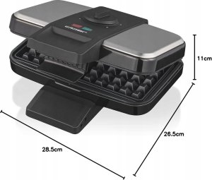 Cloer Cloer Brussels waffle iron 1459 c2 heavy (stainless steel/black, 1,000 watts) 2