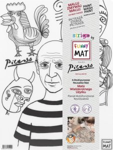 vidaXL Mata transparentna Picasso Funny Mat STRIGO 5