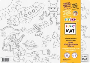 vidaXL Mata transparentna Space Funny Mat STRIGO 2