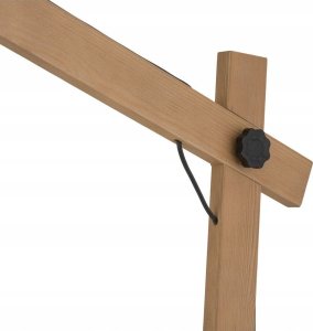 Lampa podłogowa TK Lighting Oslo 5582 lampa stojąca podłogowa 1x15W E27 czarna/drewniana 5