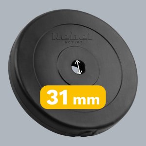Rebel Zestaw obciążeń bitumicznych 2x10kg, otwór 31mm, talerz klasyczny, REBEL ACTIVE 8