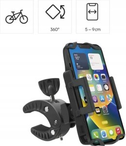 Hama HAMA UCHWYT ROWEROWY STRONG 360, CZARNY 9