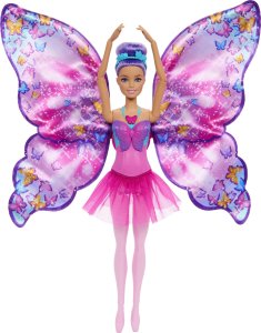 Lalka Barbie Mattel Motylkowa baletnica 2w1 z rozkładanymi skrzydełkami (HXJ10) 5