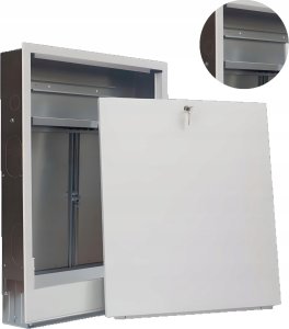SZPMS-4 SZAFKA PODTYNKOWA Z MASKOWNICĄ I MIEJSCEM NA STEROWANIE 10 OBWODÓW SZER X WYS X GŁ 752X730(ZEW.) 710X730(WEW.) X120 SIGMA-LI // TG.SZPMS-4 5