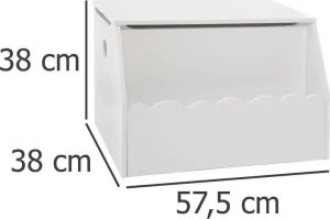 Atmosphera Regał dla dzieci ze schowkiem na zabawki, biały 13