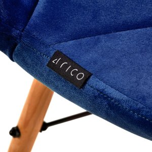Activeshop 4Rico Krzesło skandynawskie QS-186 aksamit granatowe 7