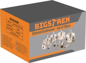 Wiertło Bigstern Otwornice diamentowe- zestaw 10szt. Bigstren 21641 11