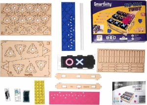 Mr.Playwood Smartivity Drewniane Mechaniczne Puzzle 3D - Kółko i Krzyżyk 5